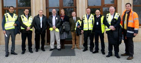 APEX Safety Team: Bucharest Băneasa Aurel Vlaicu International Airport (BBU) Left to right: Juan Manuel Manríquez Viñas, ACI; Adrian Cioranu, ACI; Cristian Alexe, Compania Naţională Aeroporturi Bucureşti; John Pottinger, ACI; Sanne Patijn, Amsterdam Airport Schiphol; Michael Martin, Dublin Airport Authority; Eoin Ryan, Dublin Airport Authority; Radu Bondar, Bucharest Băneasa Aurel Vlaicu International Airport; Gerard Keogh, Dublin Airport Authority; Augustin Badea, Bucharest Băneasa Aurel Vlaicu International Airport.