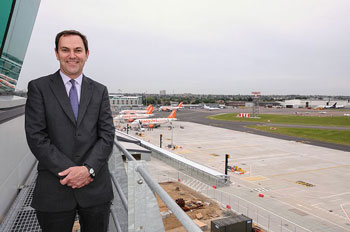 Alastair Welch in front of the LSA apron