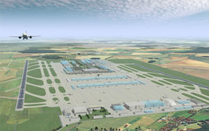 Artist's impression of the new Berlin Brandenburg Airport