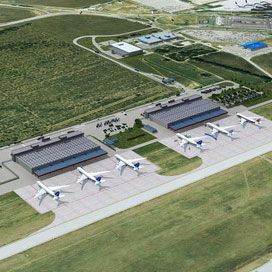 The future cargo terminals, expected to be ready by 2012 