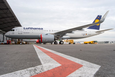 Frankfurt Airport welcomes Lufthansa Airbus A320neo