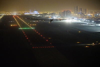 Landing in Abu Dhabi