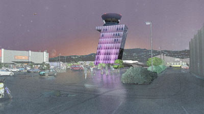 Leaning control tower approved at Wellington Airport