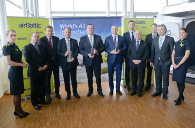 airBaltic Receives Awards as the World’s Most Punctual Airline
