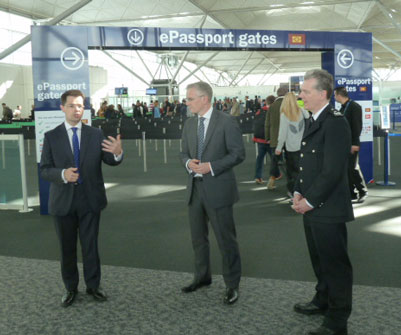 ePassport gates at Stansted Airport speech