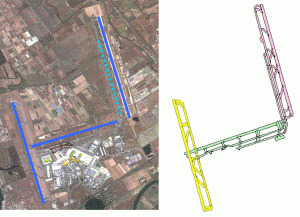 marradifig1 Figure 1 Actual airside layout of FCO International Airport