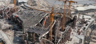 Roof structure of the Midfield Terminal Building