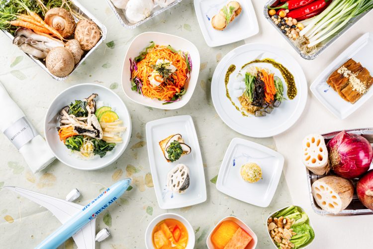 Korean air vegan food