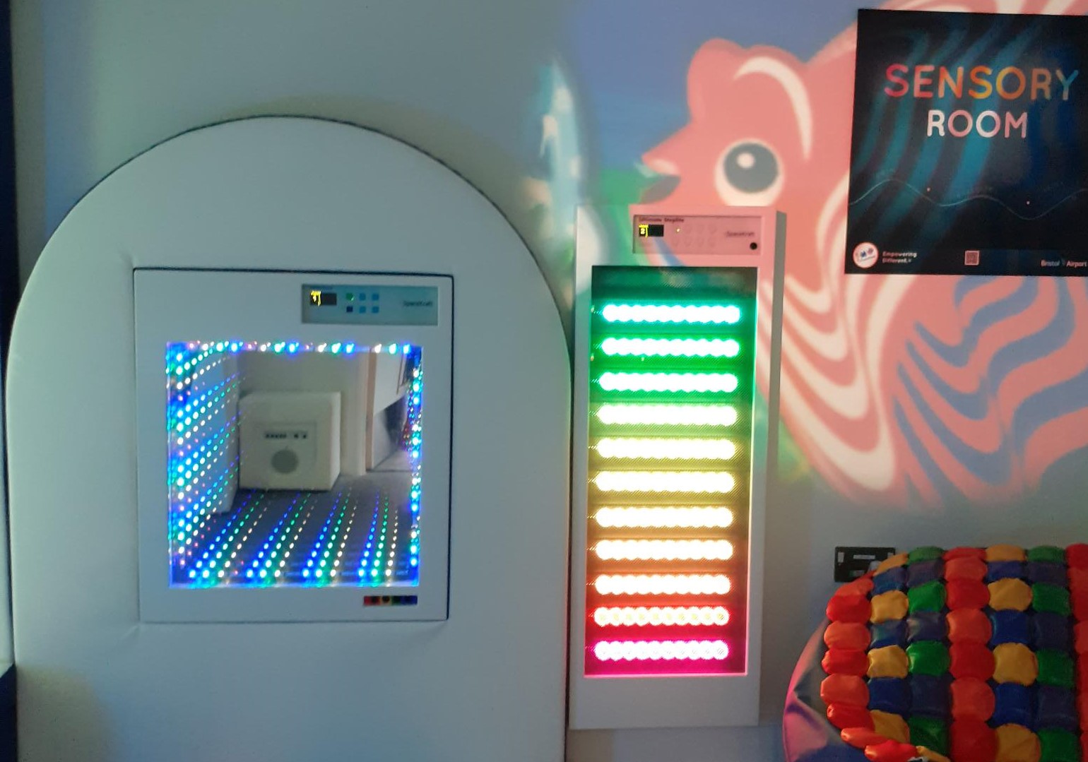 Bristol Airport launches immersive sensory room for departing passengers
