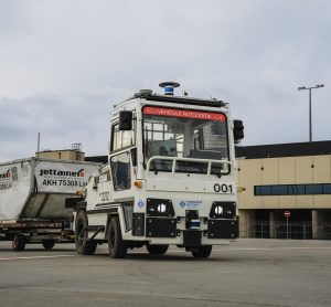 Autonomous baggage and cargo tractor