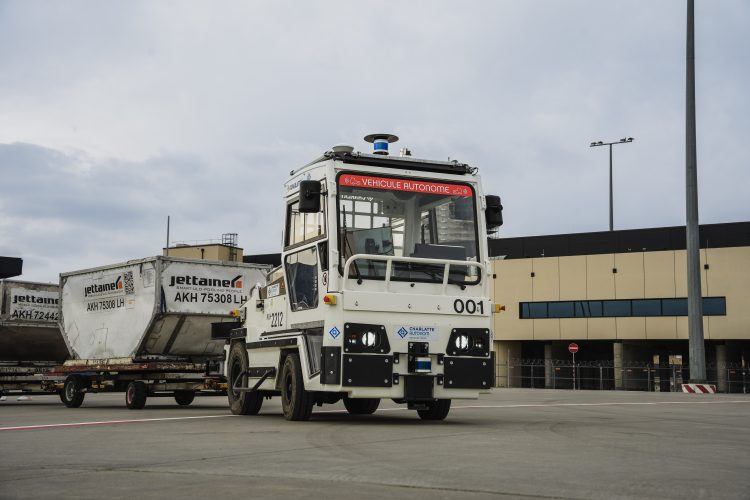 Autonomous baggage and cargo tractor