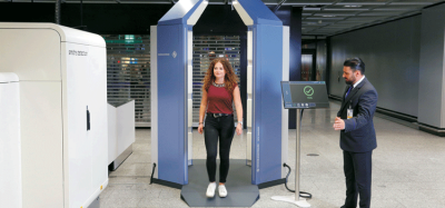 Frankfurt Airport discusses the implementation of walkthrough scanners for passenger security checks, enhancing comfort and efficiency by allowing travellers to pass through at a normal pace.
