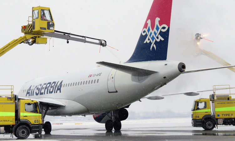 Winter service at Belgrade Nikola Tesla Airport