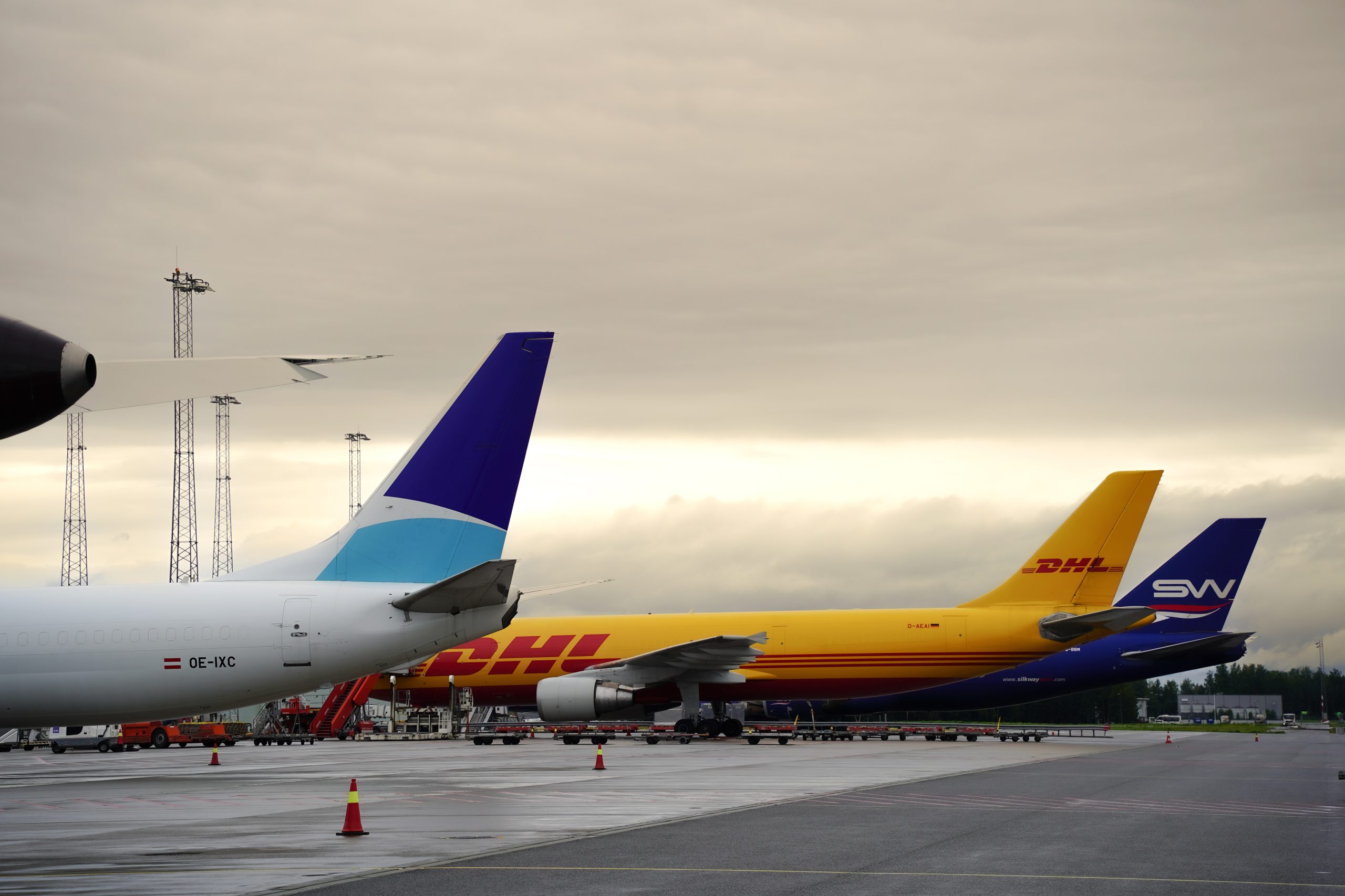 Oslo airports parked