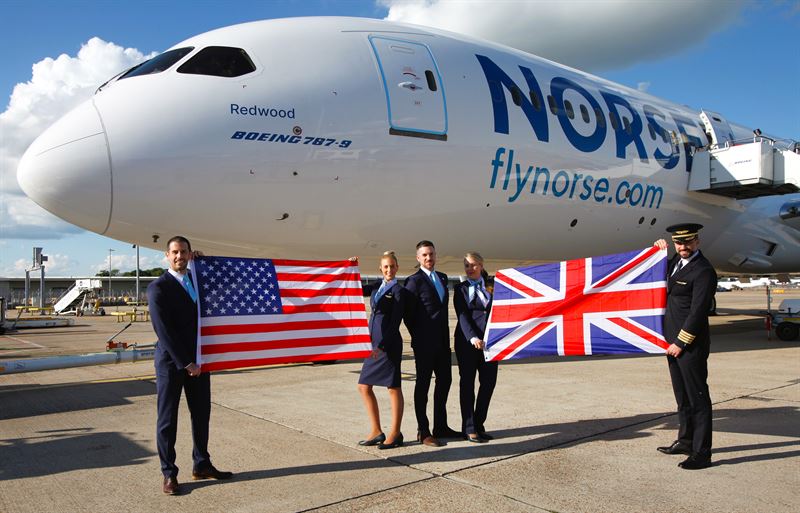 Norse Atlantic's announcement of new US and London travel destinations. Credit: Norse Atlantic