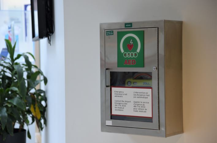 Toronto Pearson installs 250 new Automatic External Defibrillators (AED)