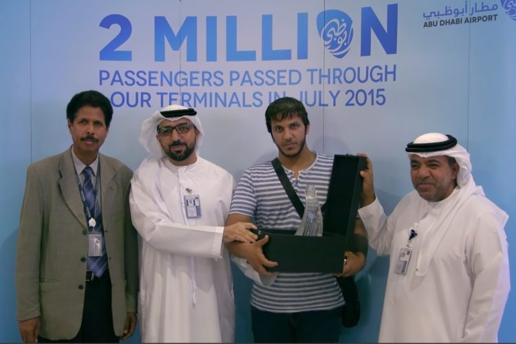 Abu Dhabi International Airport records 2 million passengers during July 2015