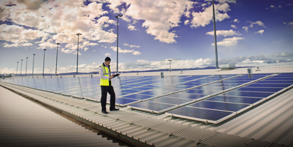 Powered by the sun - Adelaide Airport