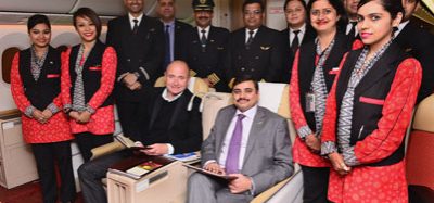 William Pearson, Birmingham Airport’s Aviation Development Director and (front right) Vishwanath Panyam, Air India’s Astt. General Manager