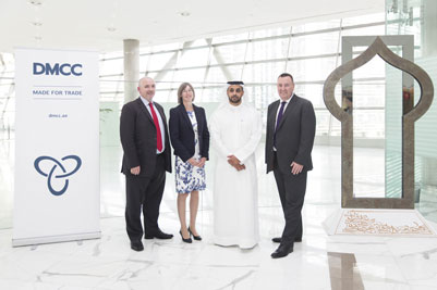 Ben Kiff, NATS Head of Proposition Development, Catherine Mason, NATS Managing Director, Services, Ahmed Bin Sulayem, Executive Chairman, DMCC and John Swift, NATS Middle East Director