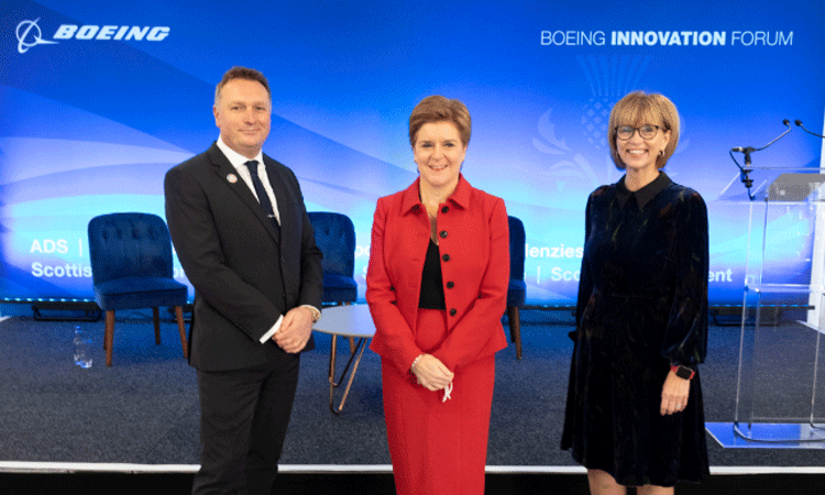 First Minister attends Boeing Innovation Forum at Glasgow Airport