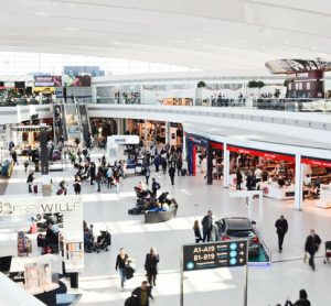 Budapest Airport's retail area of terminal