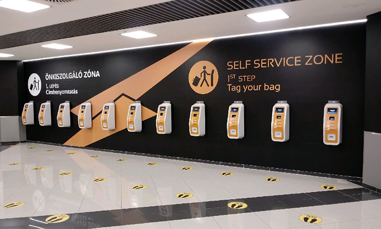Budapest Airport's self-service bag drop