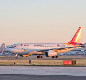 Capital Airlines touches down at Sydney Airport