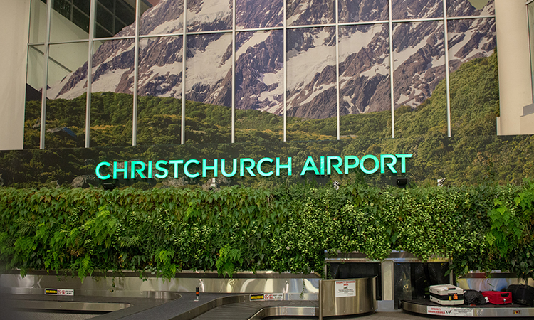 Christchurch Airport's Living Wall