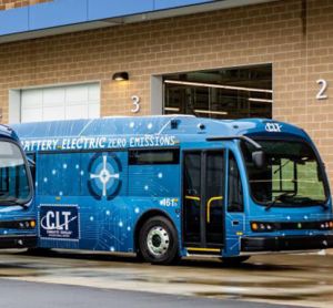 Charlotte Douglas Airport adds five electric buses to passenger transportation fleet