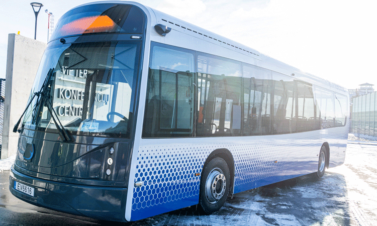 Prototype eco-friendly electric bus trialled at Vilnius Airport