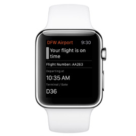 Dallas Fort Worth International launches Apple Watch app