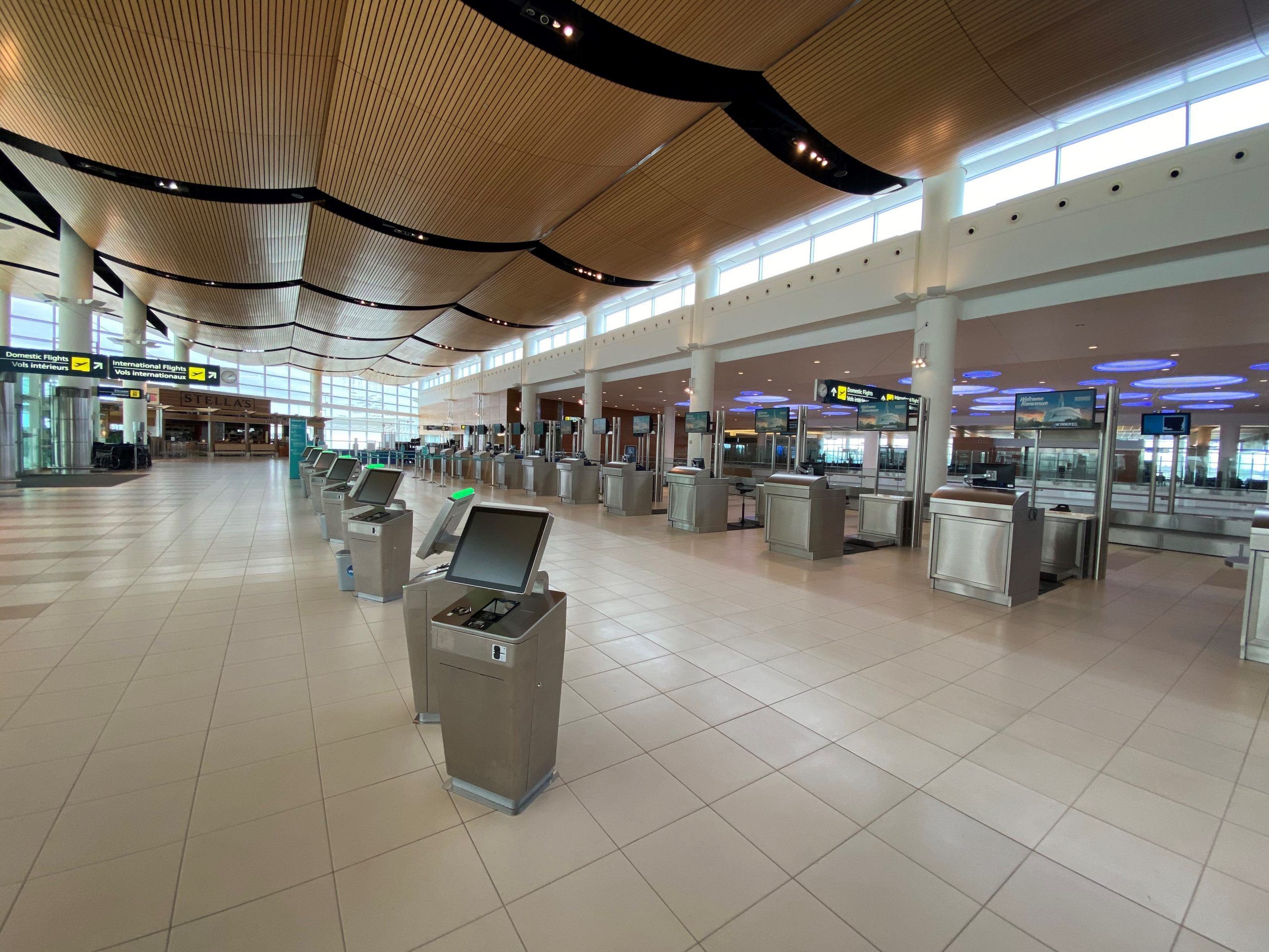 Winnipeg Airport departures level