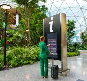 Digital kiosks Hamad Airport