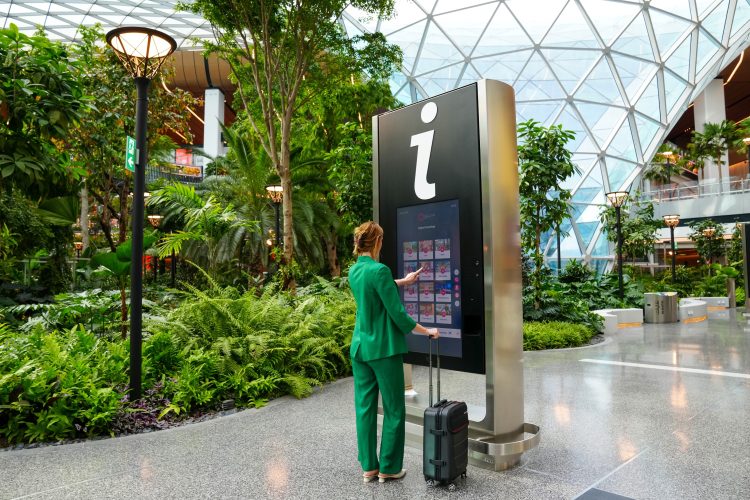 Digital kiosks Hamad Airport