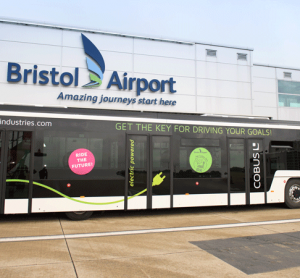 Bristol Airport trials new electric airside bus to reduce emissions