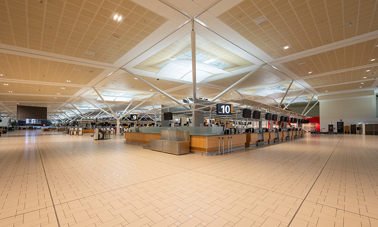 Empty Brisbane Airport