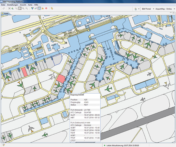 Fraport Intelligent Airport map