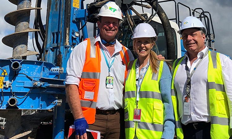 Piling works at Gold Coast Airport prepare airport site for aerobridges