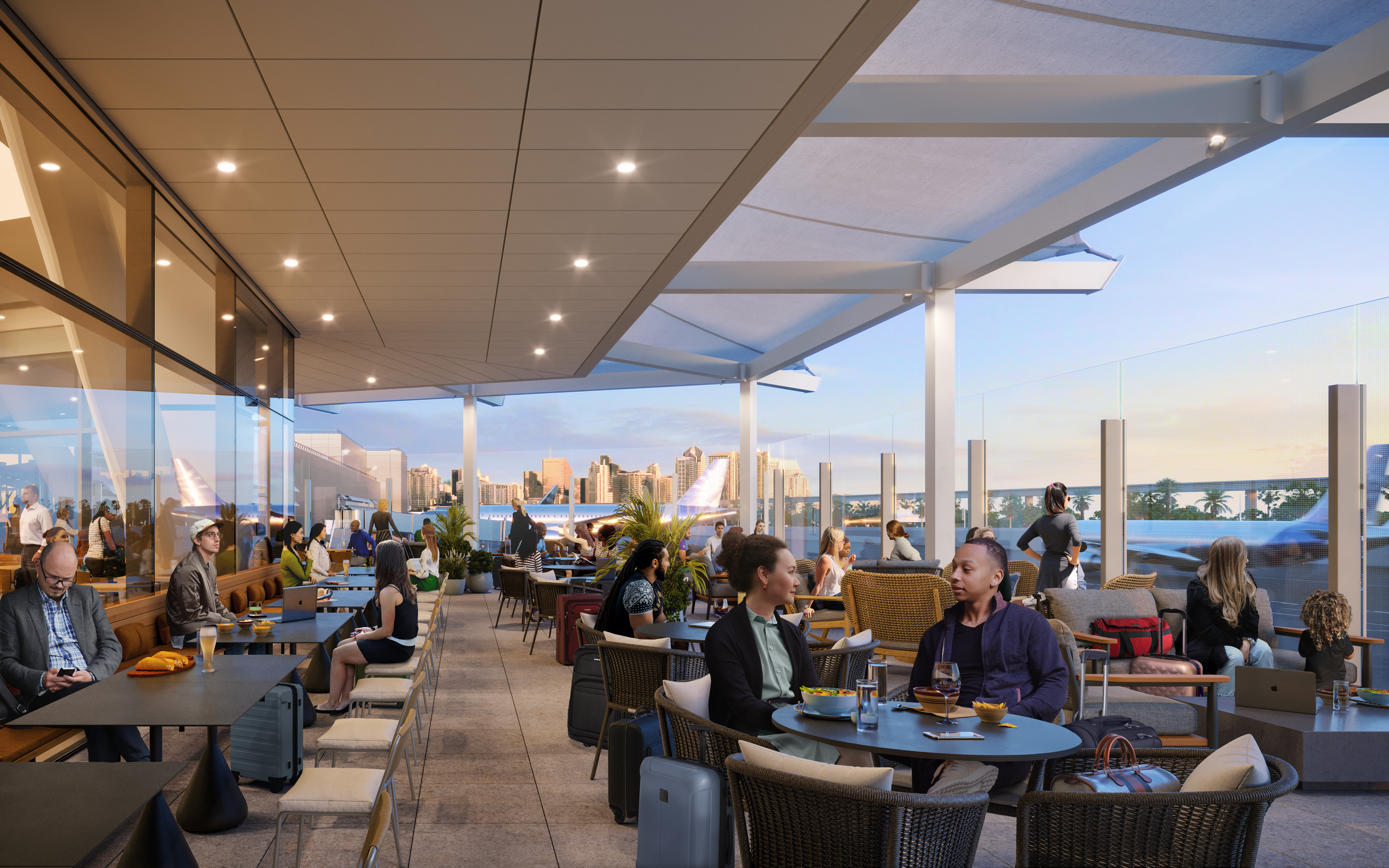 outdoor deck terminal one SAN.