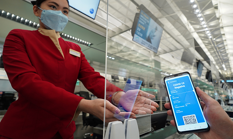 AAHK trials digital health pass on Hong Kong to Los Angeles flight