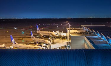 View of George Bush Intercontinental Airport's runway