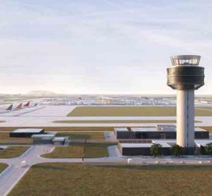 Rendering of Lima Airport's developed airside