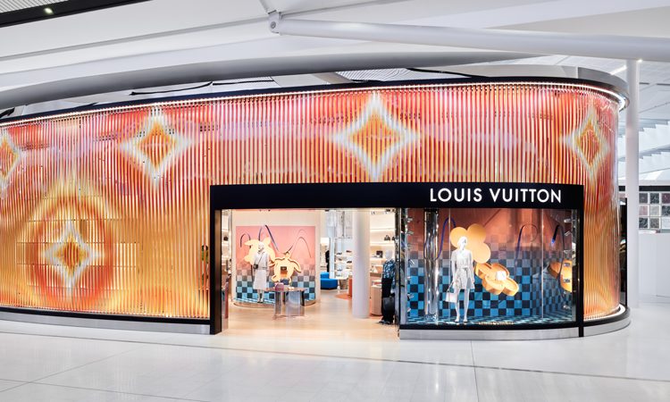 Shoppers Queue Outside Louis Vuitton Store Editorial Stock Photo