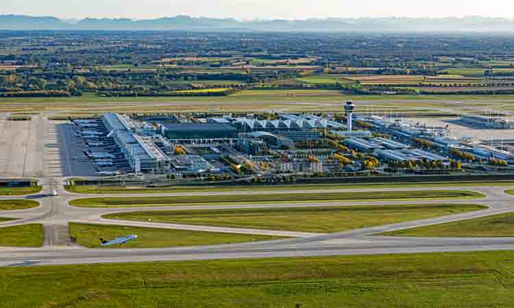 Munich Airport aerial view