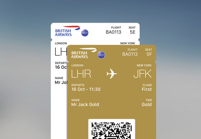 Multiple mobile boarding pass capability added to BA app