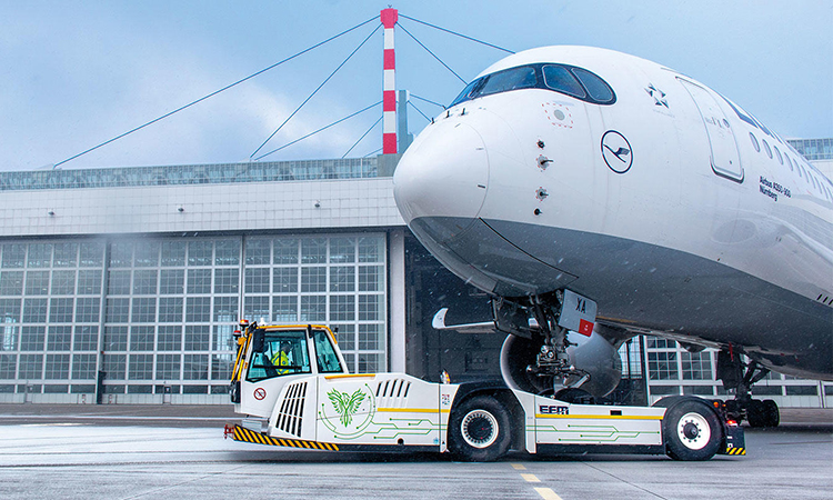 Munich Airport introduces all-electric aircraft tow tractor