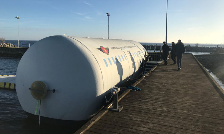 Aircraft water rescue training at Copenhagen Airport