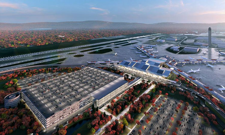 Initial design for terminal development at Pittsburgh Airport approved
