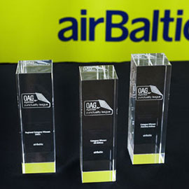 airBaltic Receives Awards as the World’s Most Punctual Airline